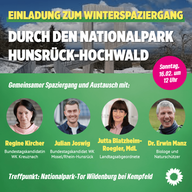 Winterspaziergang durch den Nationalpark Hunsrück-Hochwald