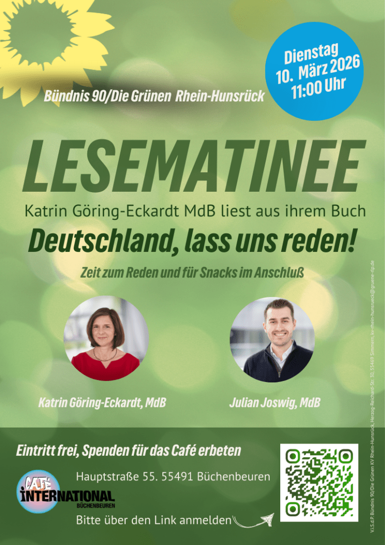 Lesematinee mit Katrin Göring-Eckardt